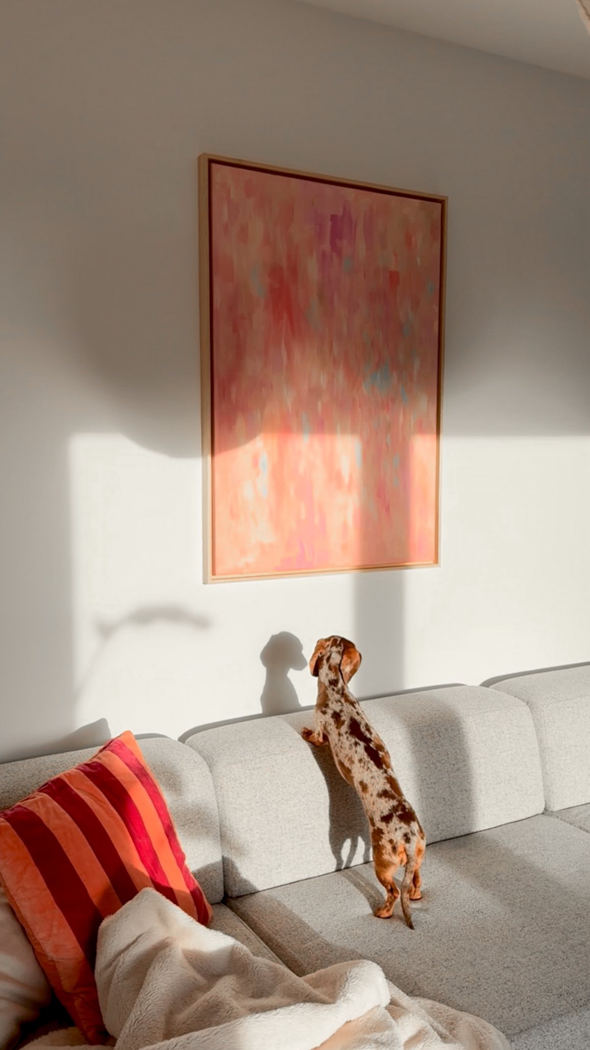 liebs ✨ magnolienstraße, 70x100cm • abstrakte kunst aus hamburg, blankenese